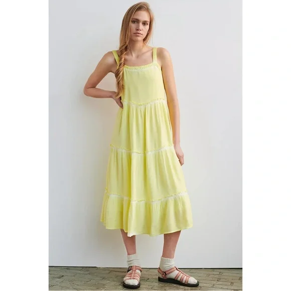 Anthropologie Nell Tiered Midi Dress NWT Size Plus 2X - Picture 5 of 15